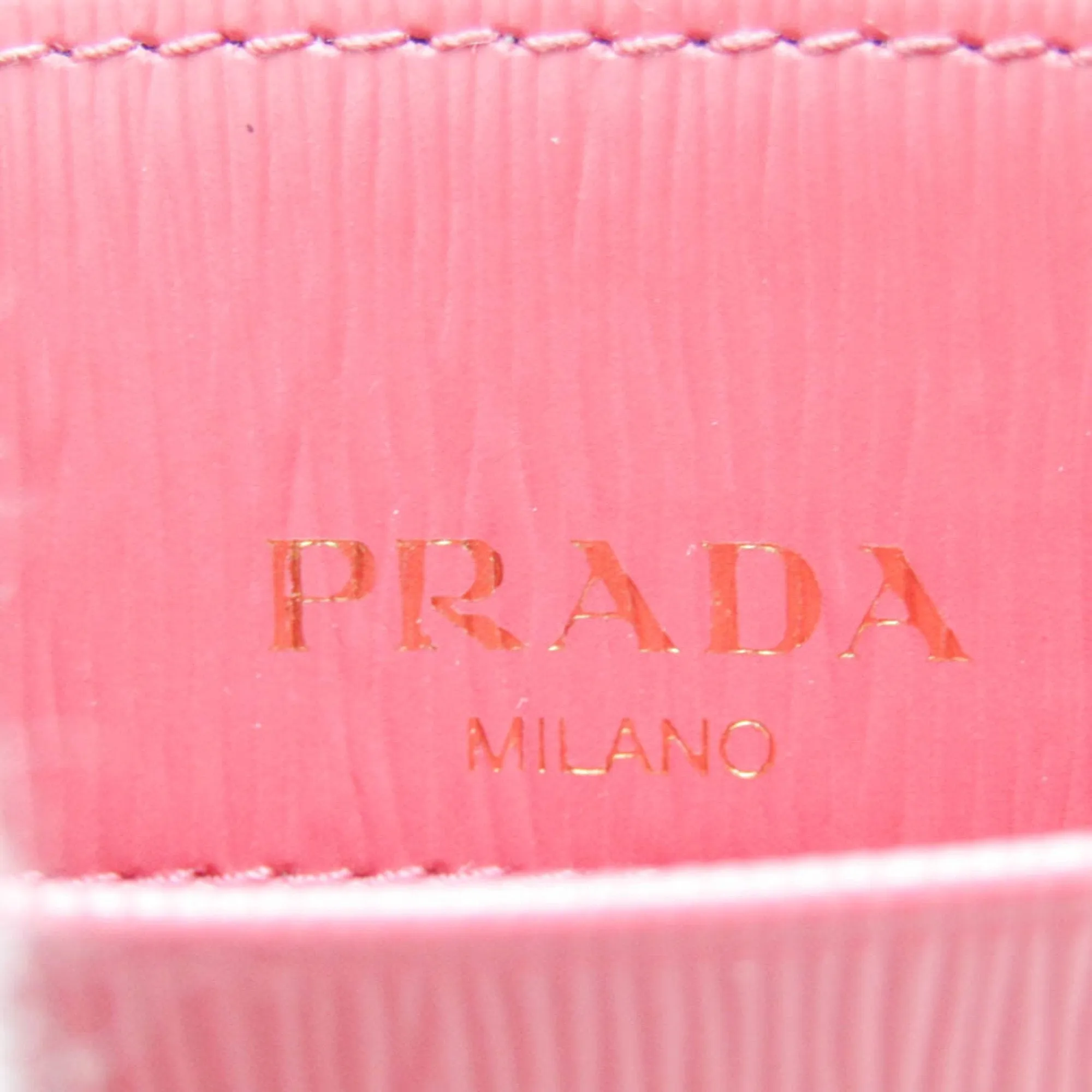 Prada Card Holder Pink Leather Accessories