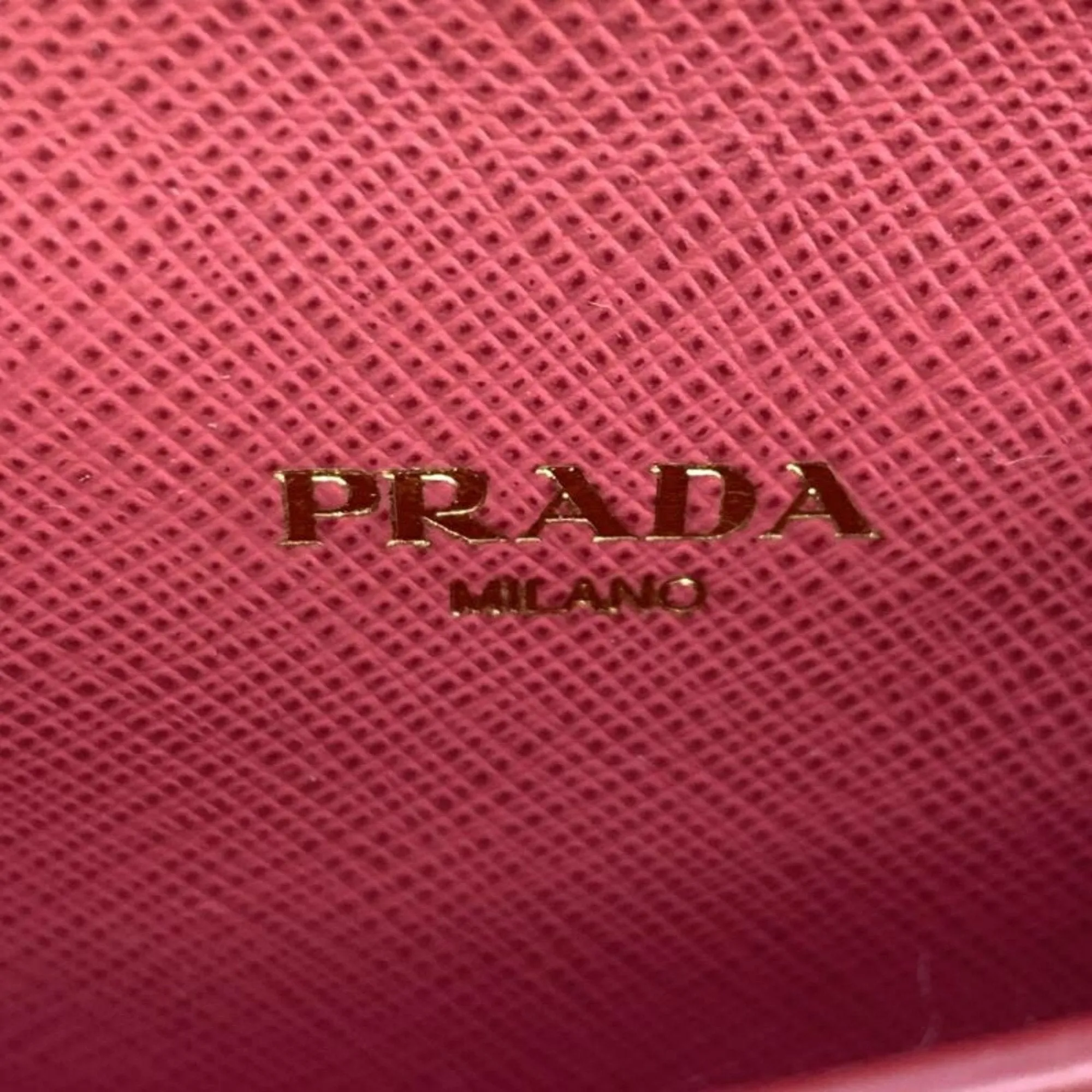 Prada Card Holder Pink Leather Accessories