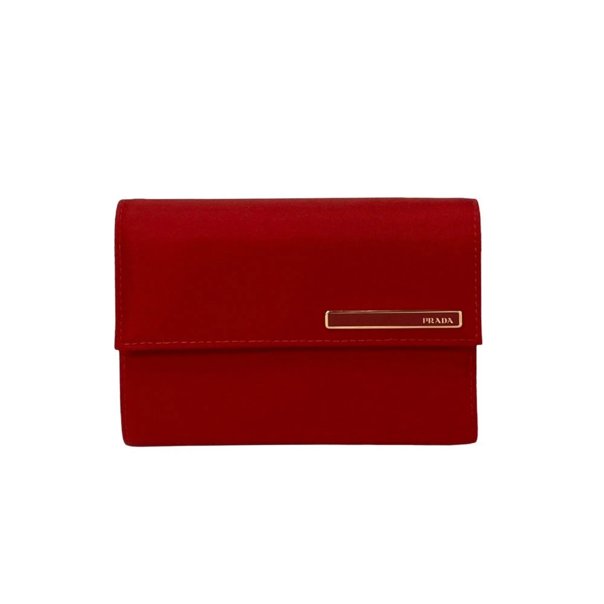 Prada Saffiano Red Leather Accessories