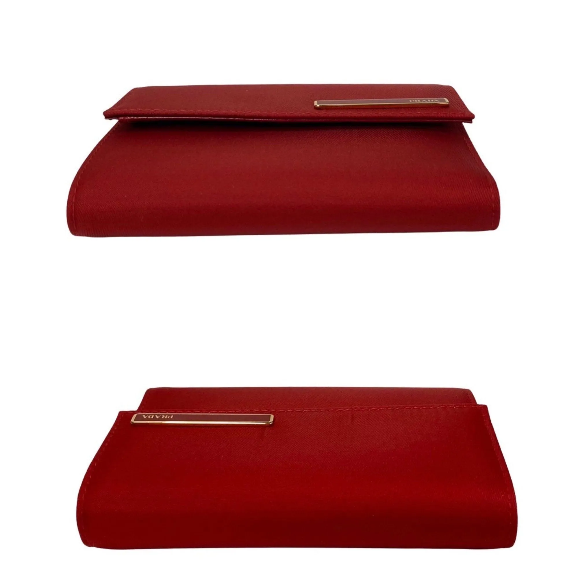 Prada Saffiano Red Leather Accessories