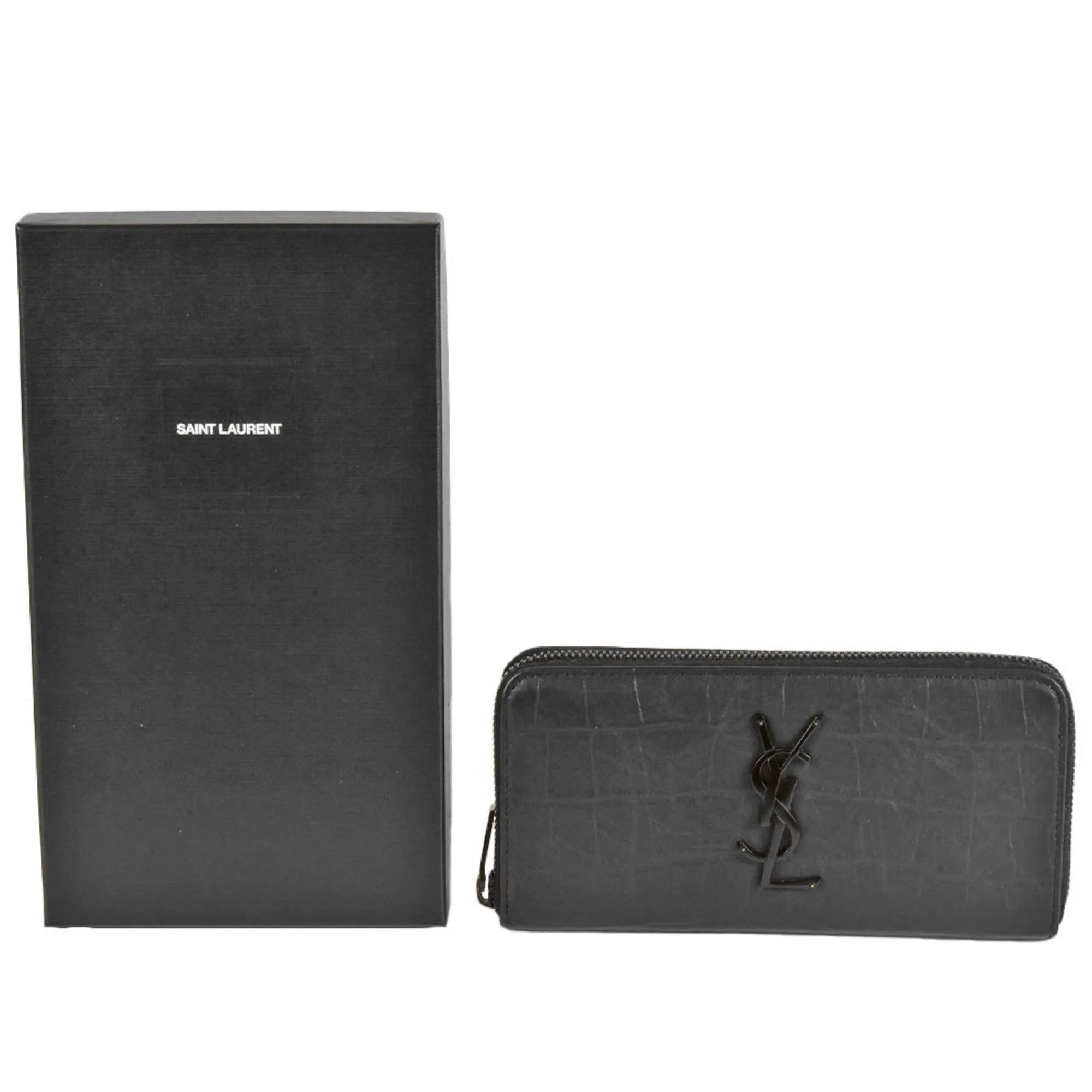 Saint Laurent - Black Leather Accessories