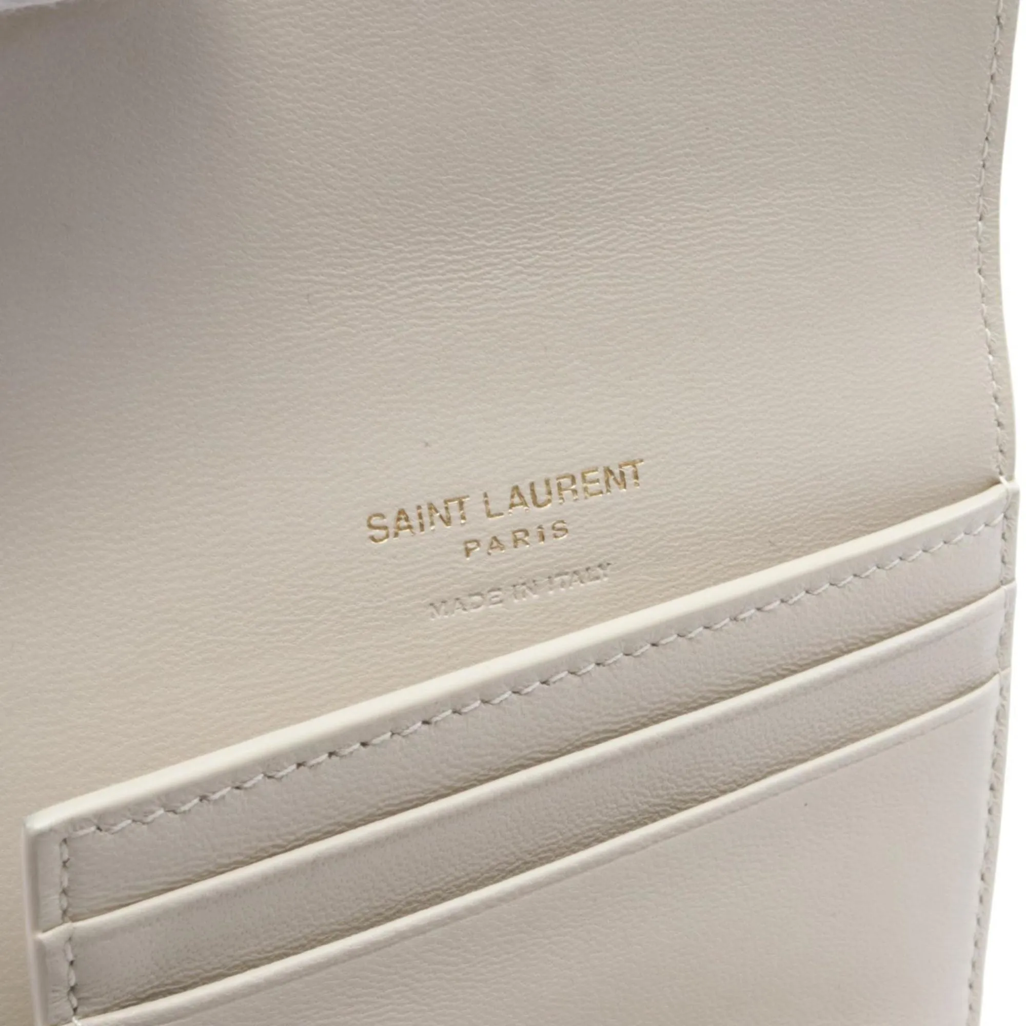 Saint Laurent White Leather Accessories