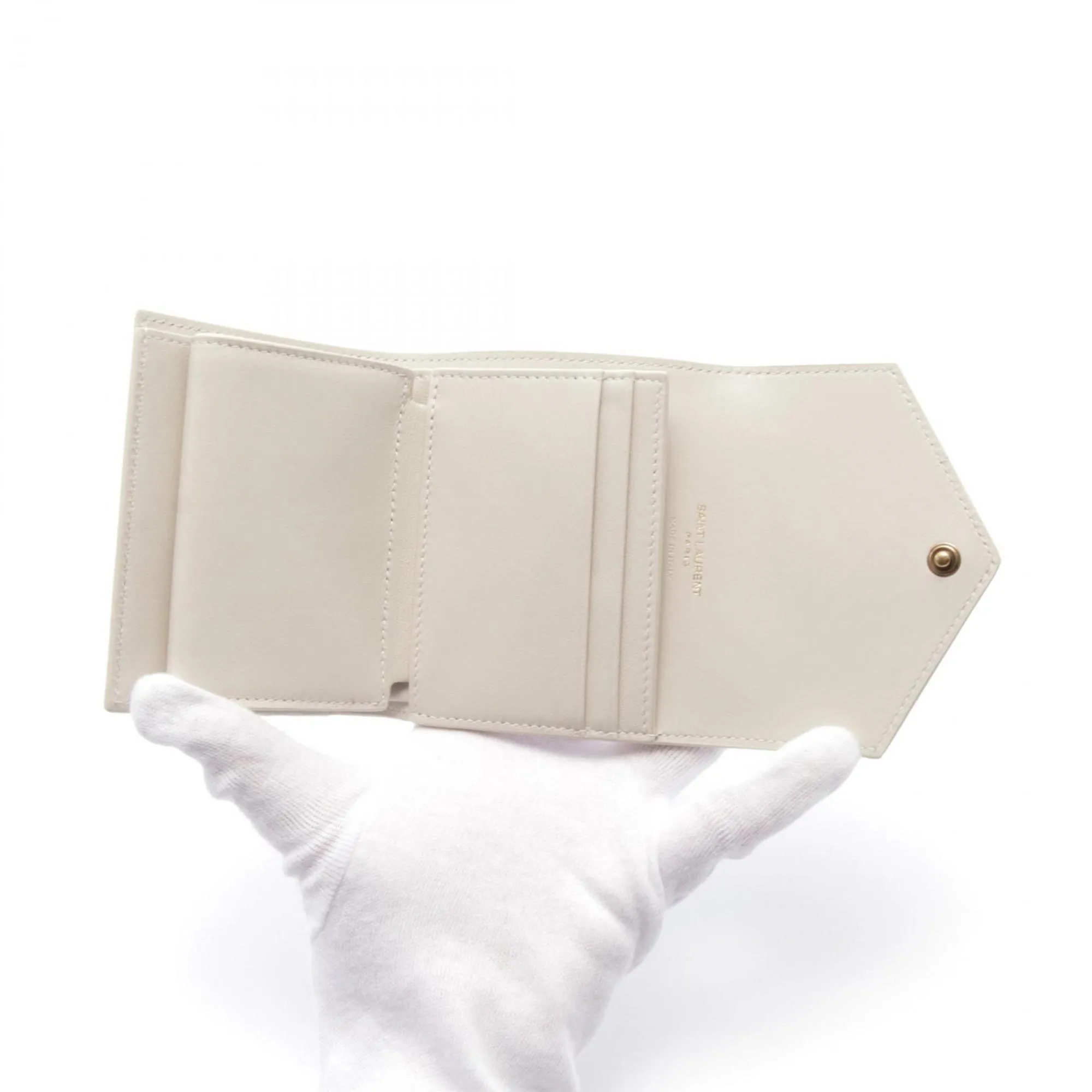 Saint Laurent White Leather Accessories