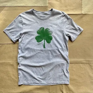 Shamrock T-Shirt. Heather Grey