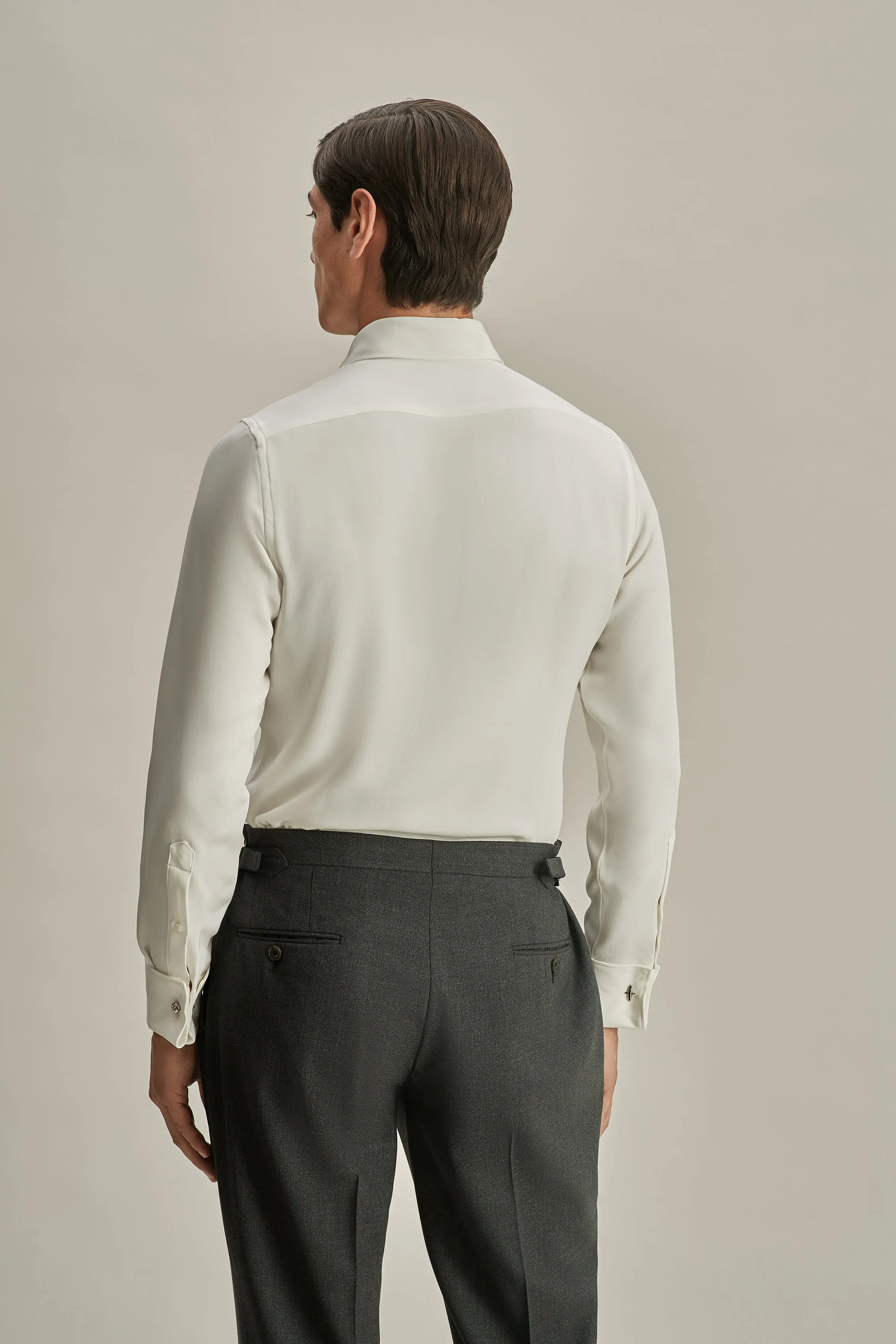 Silk Lecce Collar Fly Front Shirt