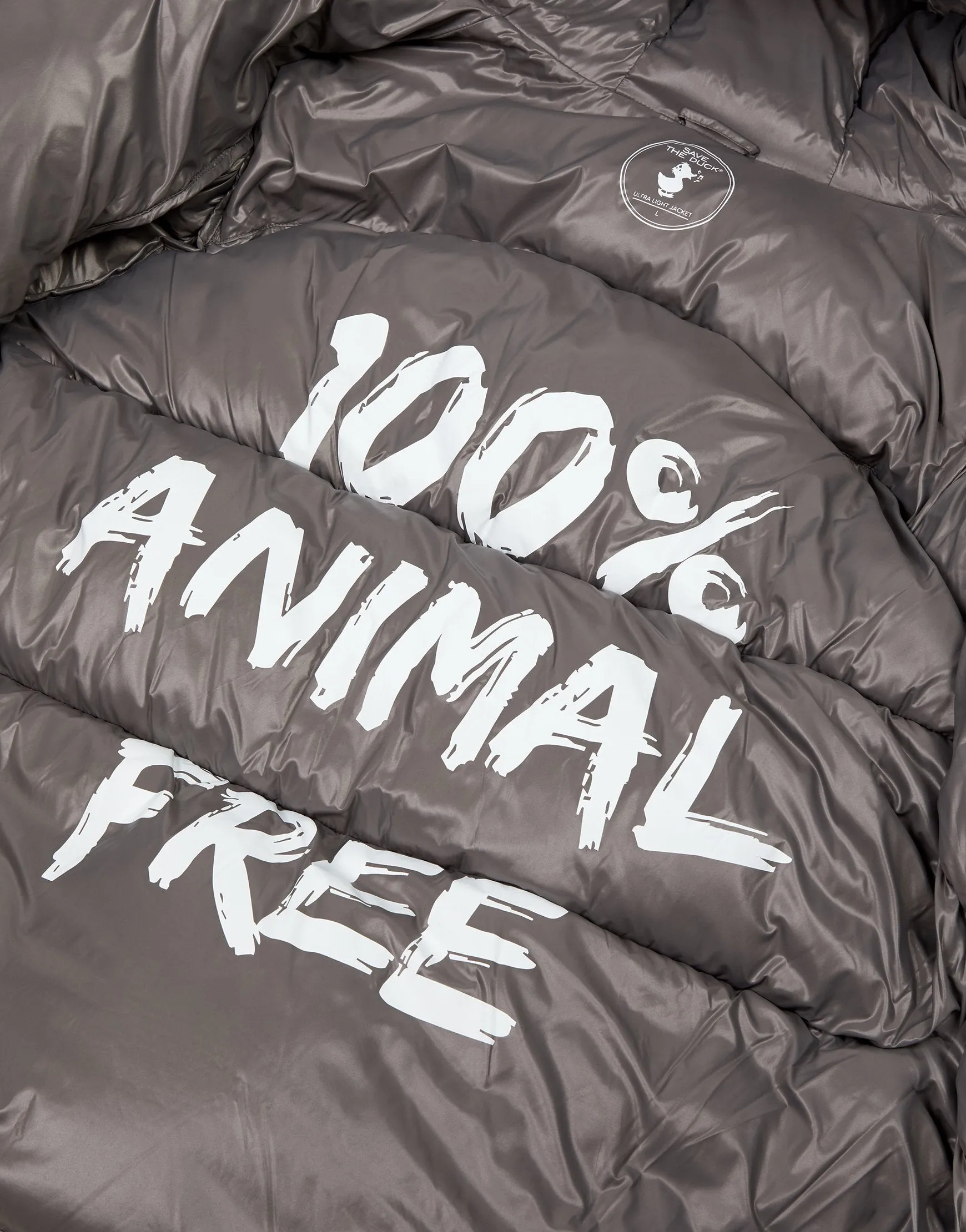 Unisex Luma Hooded Puffer Jacket Black /mid Grey