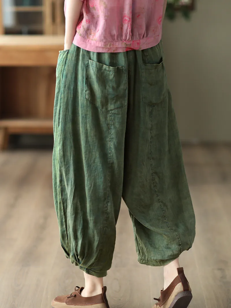 Women's Adjustable & Perfect Back Pocket Loose  Bottom