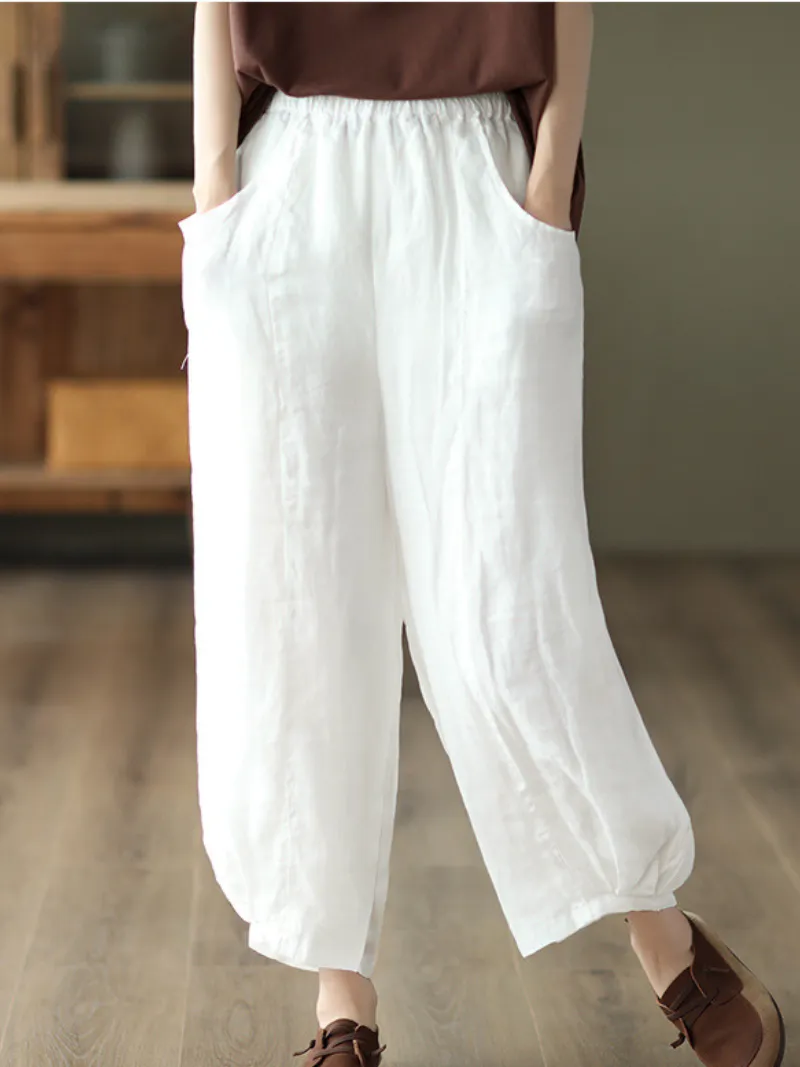 Women's Adjustable & Perfect Back Pocket Loose  Bottom