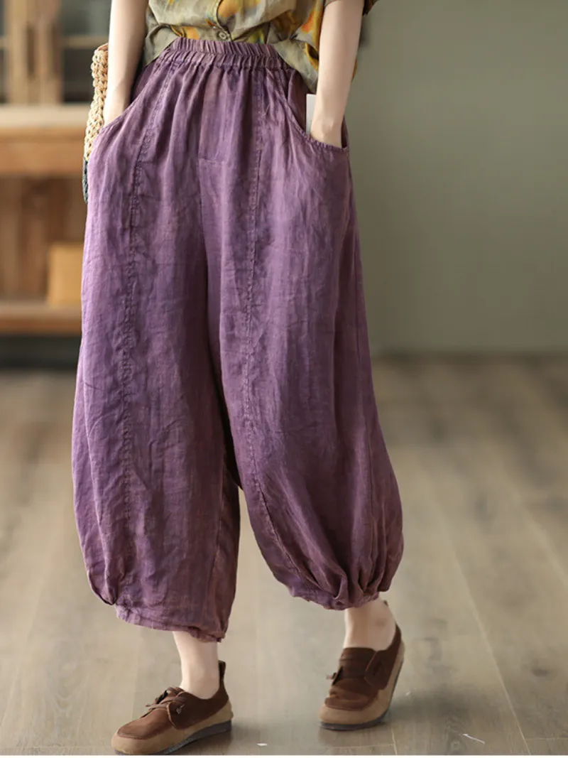 Women's Adjustable & Perfect Back Pocket Loose  Bottom