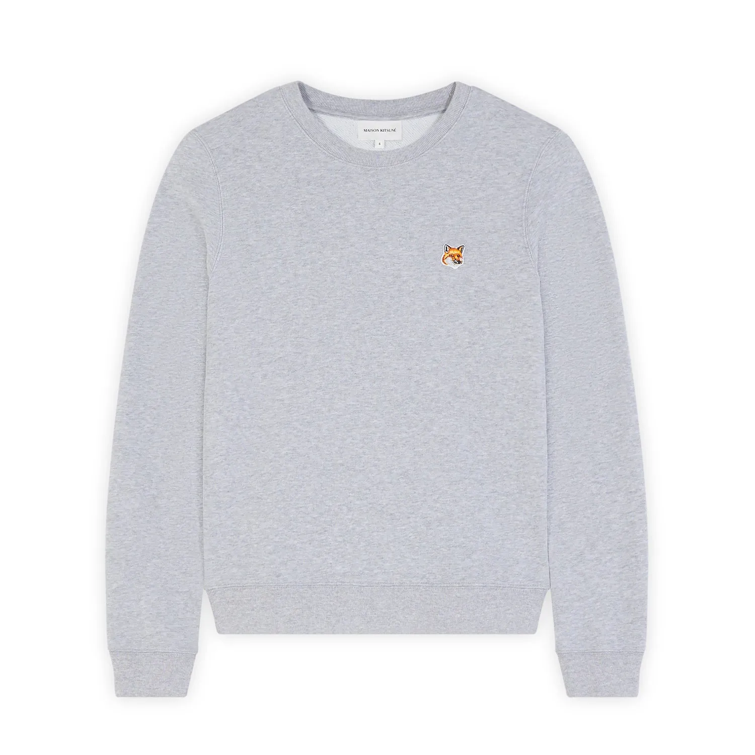 Women's Fox Head Patch Regular Sweatshirt Light Grey Melange