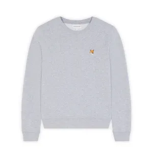 Women's Fox Head Patch Regular Sweatshirt Light Grey Melange