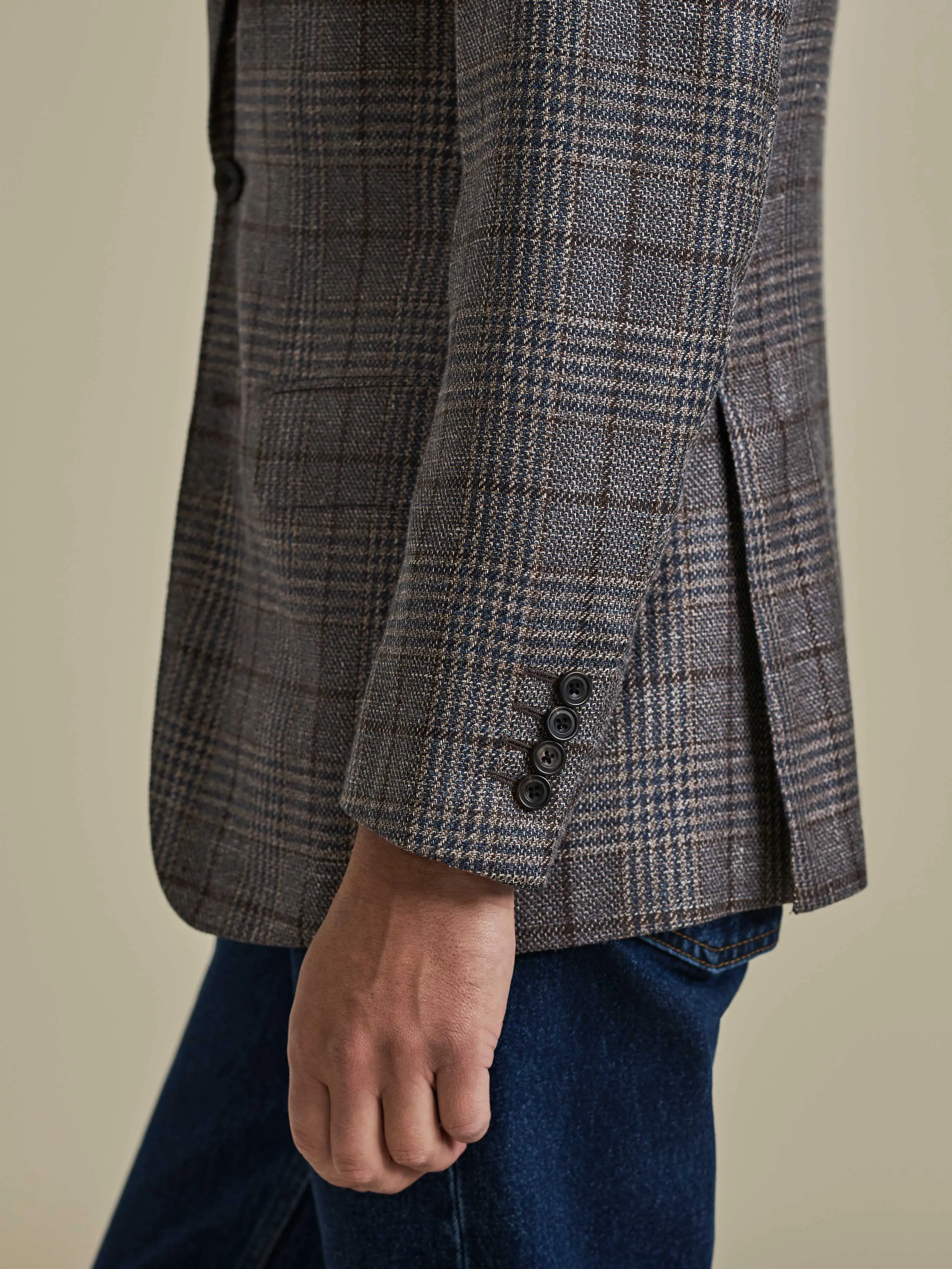 Wool Unstructured Single Breasted Jacket