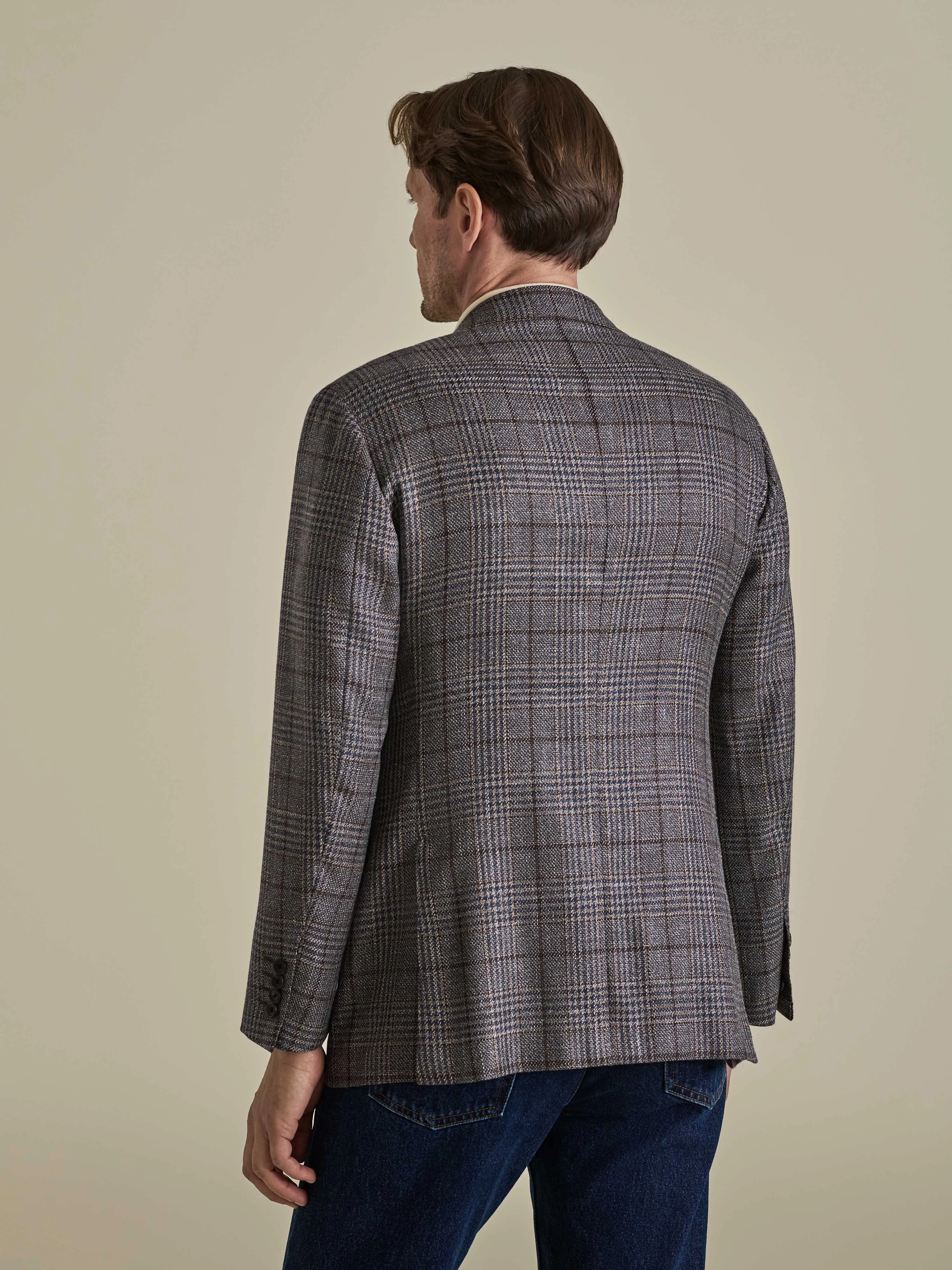 Wool Unstructured Single Breasted Jacket